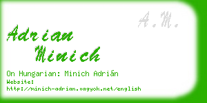 adrian minich business card
